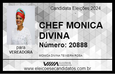 Candidato CHEF MONICA DIVINA 2024 - RIBEIRÃO PRETO - Eleições