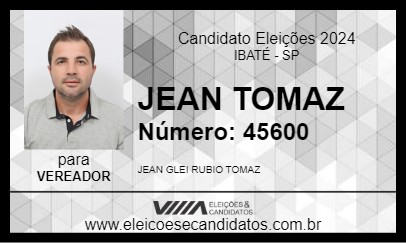 Candidato JEAN TOMAZ  2024 - IBATÉ - Eleições