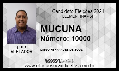 Candidato MUCUNA 2024 - CLEMENTINA - Eleições