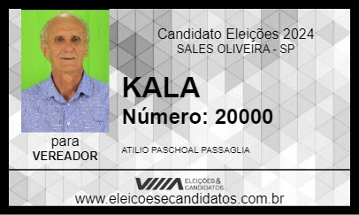 Candidato KALA 2024 - SALES OLIVEIRA - Eleições