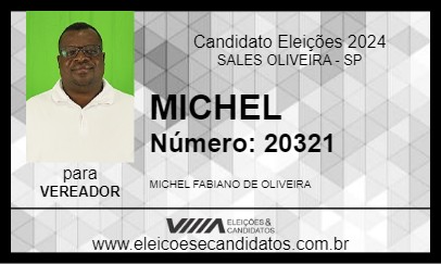 Candidato MICHEL 2024 - SALES OLIVEIRA - Eleições