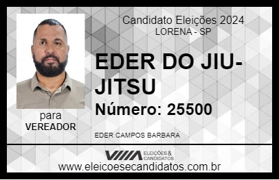 Candidato EDER DO JIU-JITSU 2024 - LORENA - Eleições