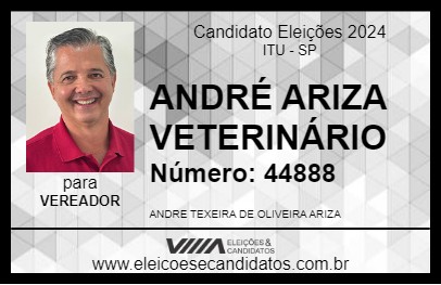 Candidato ANDRÉ ARIZA VETERINÁRIO 2024 - ITU - Eleições