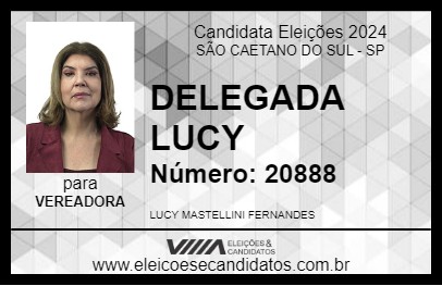 Candidato DELEGADA LUCY 2024 - SÃO CAETANO DO SUL - Eleições