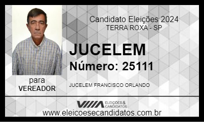 Candidato JUCELEM 2024 - TERRA ROXA - Eleições