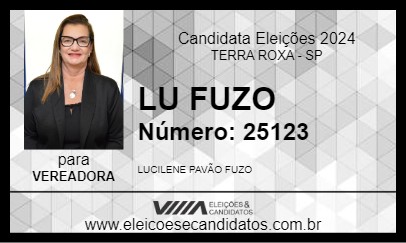 Candidato LU FUZO 2024 - TERRA ROXA - Eleições