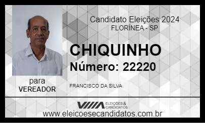 Candidato CHIQUINHO 2024 - FLORÍNEA - Eleições