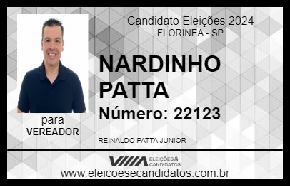 Candidato NARDINHO PATTA 2024 - FLORÍNEA - Eleições