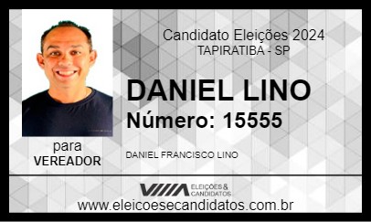 Candidato DANIEL LINO 2024 - TAPIRATIBA - Eleições