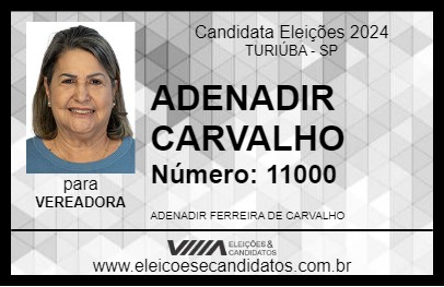 Candidato ADENADIR CARVALHO 2024 - TURIÚBA - Eleições