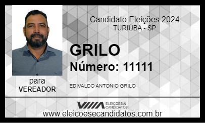 Candidato GRILO 2024 - TURIÚBA - Eleições