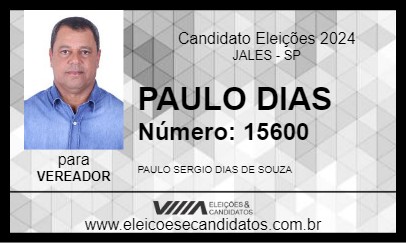 Candidato PAULO DIAS 2024 - JALES - Eleições