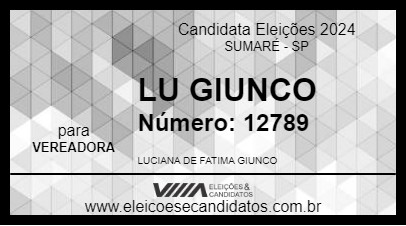 Candidato LU GIUNCO 2024 - SUMARÉ - Eleições