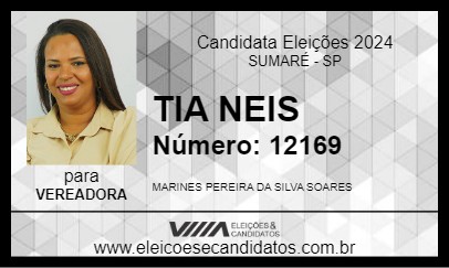 Candidato TIA NEIS 2024 - SUMARÉ - Eleições