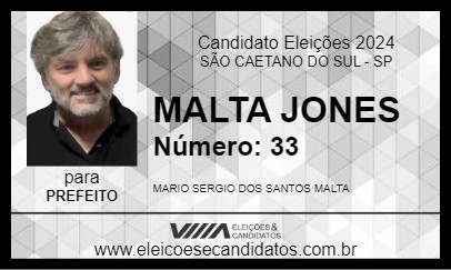 Candidato MALTA JONES 2024 - SÃO CAETANO DO SUL - Eleições