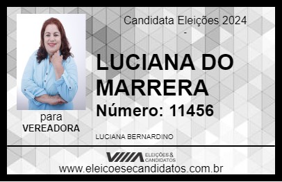 Candidato LUCIANA DO MARRERA 2024 - AGUAÍ - Eleições