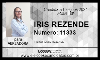 Candidato IRIS REZENDE 2024 - AGUAÍ - Eleições