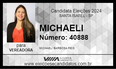 Candidato MICHAELI 2024 - SANTA ISABEL - Eleições