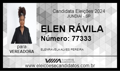 Candidato ELEN RÁVILA 2024 - JUNDIAÍ - Eleições