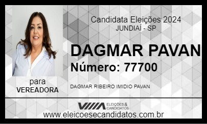 Candidato DAGMAR PAVAN 2024 - JUNDIAÍ - Eleições