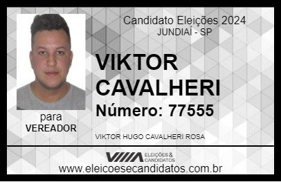 Candidato VIKTOR CAVALHERI 2024 - JUNDIAÍ - Eleições