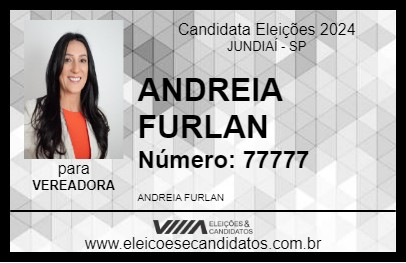 Candidato ANDREIA FURLAN 2024 - JUNDIAÍ - Eleições