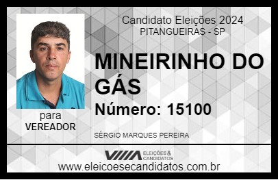 Candidato MINEIRINHO DO GÁS 2024 - PITANGUEIRAS - Eleições