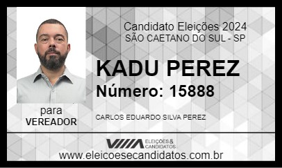 Candidato KADU PEREZ 2024 - SÃO CAETANO DO SUL - Eleições