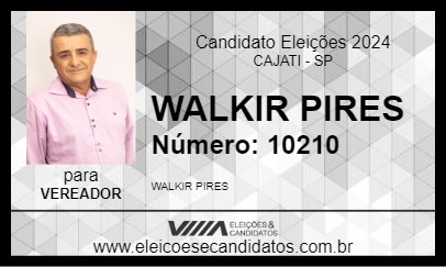 Candidato WALKIR PIRES 2024 - CAJATI - Eleições