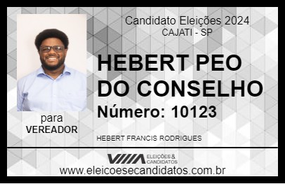 Candidato HEBERT PEO DO CONSELHO 2024 - CAJATI - Eleições