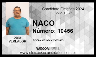 Candidato NACO 2024 - CAJATI - Eleições