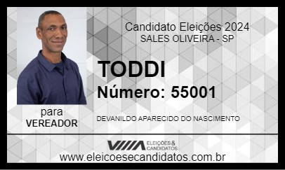 Candidato TODDI 2024 - SALES OLIVEIRA - Eleições