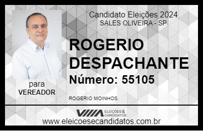 Candidato ROGERIO DESPACHANTE 2024 - SALES OLIVEIRA - Eleições