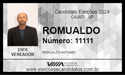 Candidato ROMUALDO 2024 - CAJATI - Eleições