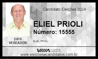 Candidato ELIEL PRIOLI 2024 - MONTE AZUL PAULISTA - Eleições