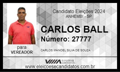 Candidato CARLOS BALL 2024 - ANHEMBI - Eleições