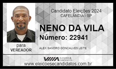 Candidato NENO DA VILA 2024 - CAFELÂNDIA - Eleições