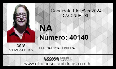 Candidato NA 2024 - CACONDE - Eleições