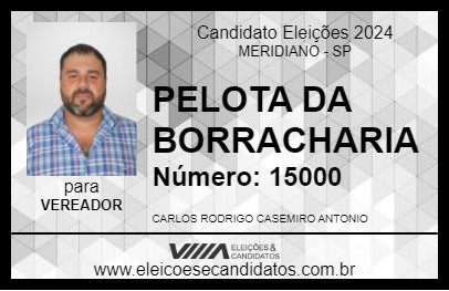 Candidato PELOTA DA BORRACHARIA 2024 - MERIDIANO - Eleições