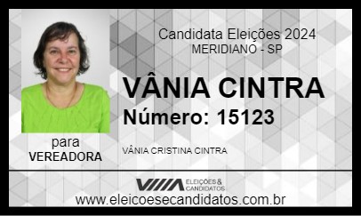 Candidato VÂNIA CINTRA 2024 - MERIDIANO - Eleições