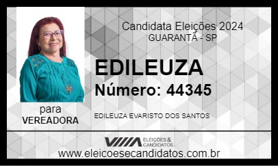 Candidato EDILEUZA 2024 - GUARANTÃ - Eleições