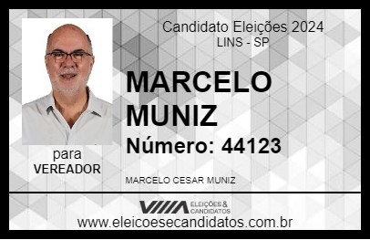 Candidato MARCELO MUNIZ 2024 - LINS - Eleições