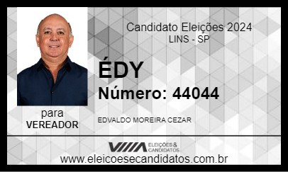 Candidato ÉDY 2024 - LINS - Eleições