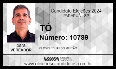 Candidato EDUARDO MILITÃO TÓ 2024 - PARAPUÃ - Eleições