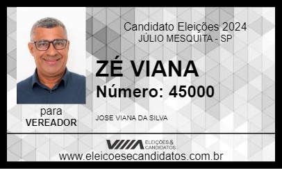 Candidato ZÉ VIANA 2024 - JÚLIO MESQUITA - Eleições