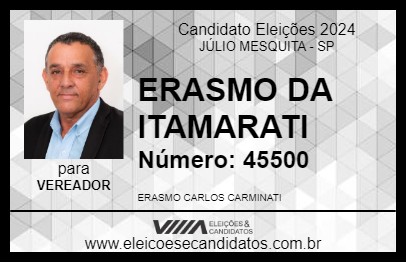 Candidato ERASMO DA ITAMARATI 2024 - JÚLIO MESQUITA - Eleições