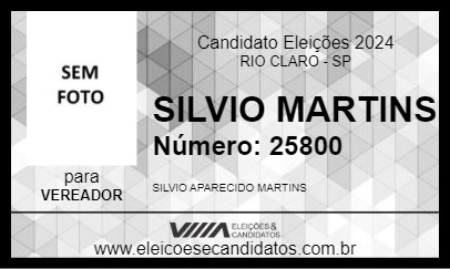 Candidato SILVIO MARTINS 2024 - RIO CLARO - Eleições