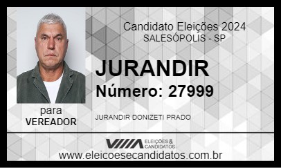 Candidato JURANDIR 2024 - SALESÓPOLIS - Eleições