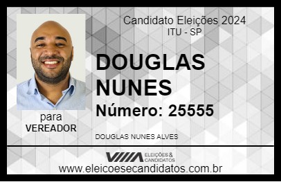 Candidato DOUGLAS NUNES 2024 - ITU - Eleições