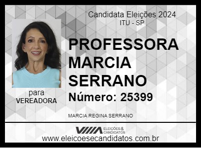 Candidato PROFESSORA MARCIA SERRANO 2024 - ITU - Eleições